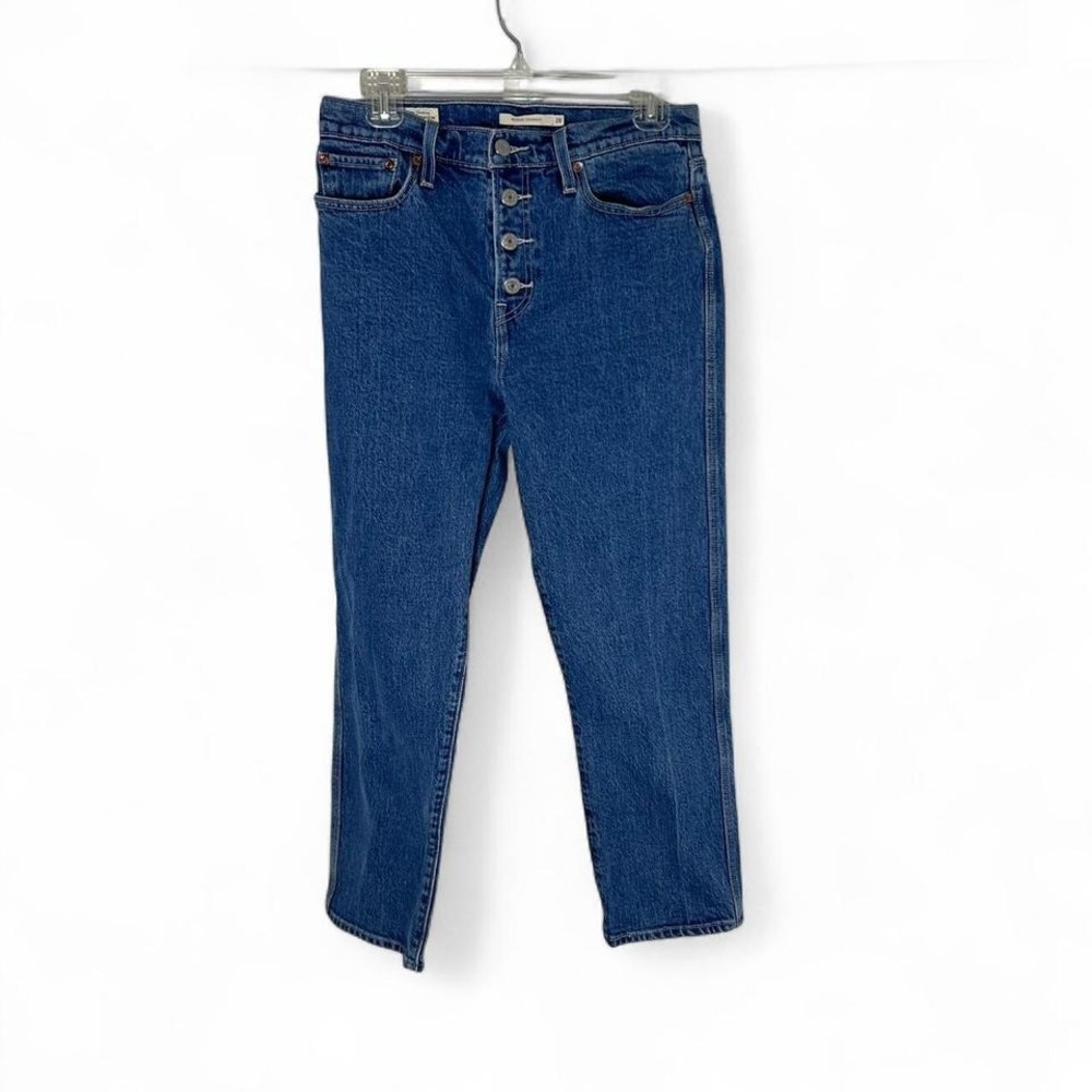 Levi's‎ Premium Women Wedgie Straight Fit High Rise Button Fly Jeans ankle crop
